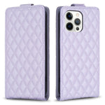Custodia per telefono in pelle con vibrazione verticale Diamond Lattice, For iPhone 12 / 12 Pro, For iPhone 12 Pro Max, For iPhone 11 Pro Max, For iPhone 11