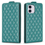 Custodia per telefono in pelle con vibrazione verticale Diamond Lattice, For iPhone 12 / 12 Pro, For iPhone 12 Pro Max, For iPhone 11 Pro Max, For iPhone 11