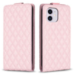 Custodia per telefono in pelle con vibrazione verticale Diamond Lattice, For iPhone 12 / 12 Pro, For iPhone 12 Pro Max, For iPhone 11 Pro Max, For iPhone 11