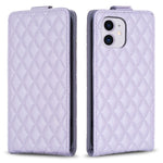 Custodia per telefono in pelle con vibrazione verticale Diamond Lattice, For iPhone 12 / 12 Pro, For iPhone 12 Pro Max, For iPhone 11 Pro Max, For iPhone 11