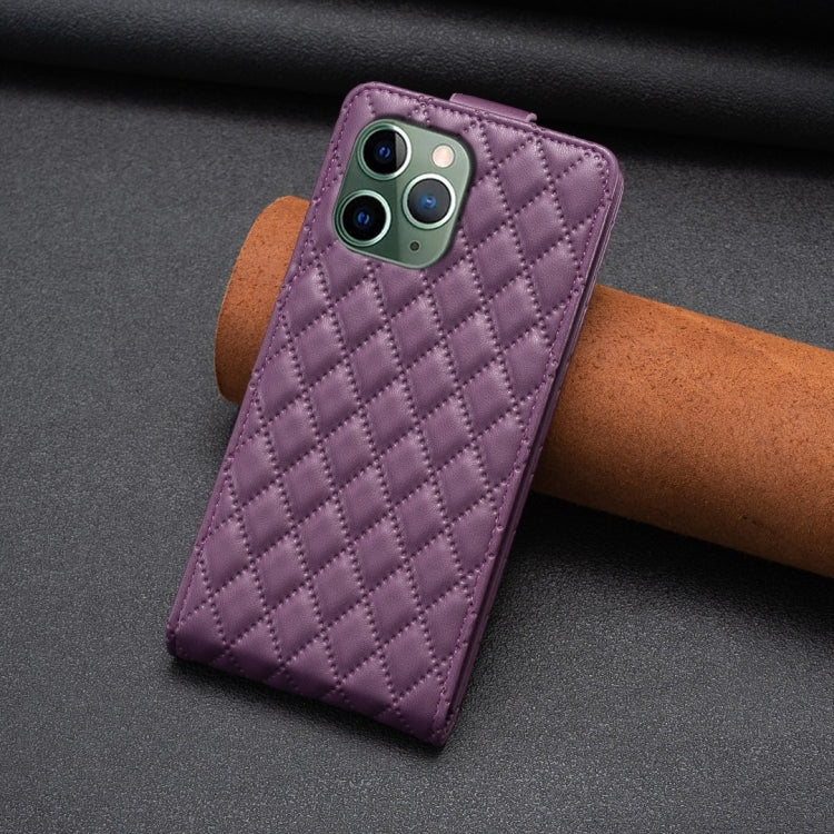 Custodia per telefono in pelle con vibrazione verticale Diamond Lattice, For iPhone 11 Pro, For iPhone X / XS, For iPhone XR, For iPhone XS Max