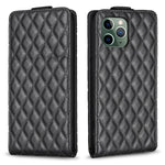 Custodia per telefono in pelle con vibrazione verticale Diamond Lattice, For iPhone 11 Pro, For iPhone X / XS, For iPhone XR, For iPhone XS Max