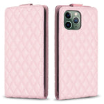 Custodia per telefono in pelle con vibrazione verticale Diamond Lattice, For iPhone 12 / 12 Pro, For iPhone 12 Pro Max, For iPhone 11 Pro Max, For iPhone 11