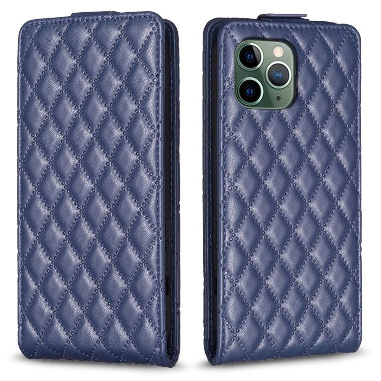 Custodia per telefono in pelle con vibrazione verticale Diamond Lattice, For iPhone 12 / 12 Pro, For iPhone 12 Pro Max, For iPhone 11 Pro Max, For iPhone 11