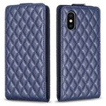 Custodia per telefono in pelle con vibrazione verticale Diamond Lattice, For iPhone 11 Pro, For iPhone X / XS, For iPhone XR, For iPhone XS Max