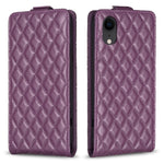 Custodia per telefono in pelle con vibrazione verticale Diamond Lattice, For iPhone 11 Pro, For iPhone X / XS, For iPhone XR, For iPhone XS Max