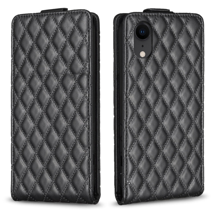 Custodia per telefono in pelle con vibrazione verticale Diamond Lattice, For iPhone 11 Pro, For iPhone X / XS, For iPhone XR, For iPhone XS Max