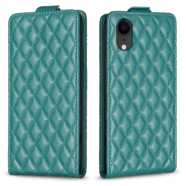 Custodia per telefono in pelle con vibrazione verticale Diamond Lattice, For iPhone 11 Pro, For iPhone X / XS, For iPhone XR, For iPhone XS Max