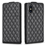 Custodia per telefono in pelle con vibrazione verticale Diamond Lattice, For iPhone 11 Pro, For iPhone X / XS, For iPhone XR, For iPhone XS Max