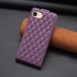 Custodia per telefono in pelle con vibrazione verticale Diamond Lattice, For iPhone SE 2022 / 2020 /7 / 8, For iPhone 13 Pro Max, For iPhone 13 Pro, For iPhone 13