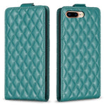 Custodia per telefono in pelle con vibrazione verticale Diamond Lattice, For iPhone 7 Plus / 8 Plus