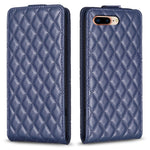 Custodia per telefono in pelle con vibrazione verticale Diamond Lattice, For iPhone 7 Plus / 8 Plus