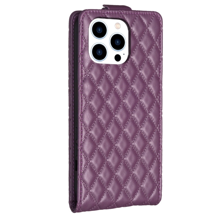 Custodia per telefono in pelle con vibrazione verticale Diamond Lattice, For iPhone 16 Pro Max, For iPhone 16 Pro, For iPhone 16 Plus, For iPhone 16