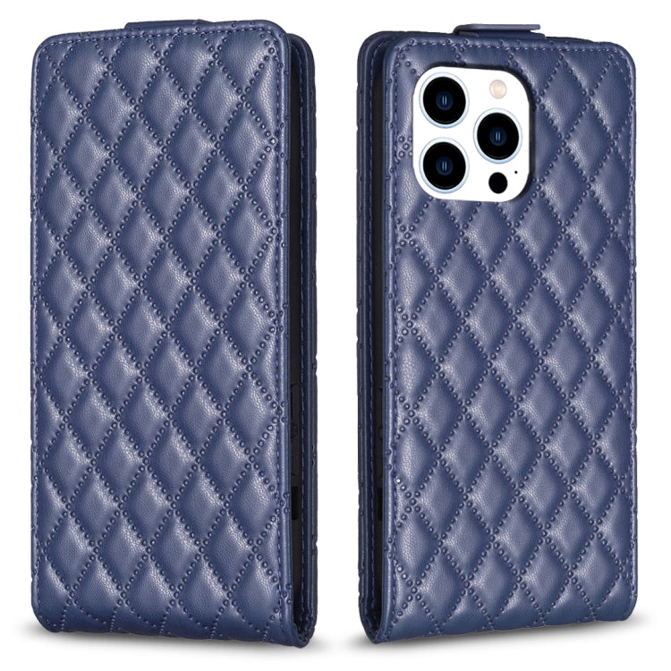 Custodia per telefono in pelle con vibrazione verticale Diamond Lattice, For iPhone 16 Pro Max, For iPhone 16 Pro, For iPhone 16 Plus, For iPhone 16