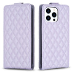 Custodia per telefono in pelle con vibrazione verticale Diamond Lattice, For iPhone 16 Pro Max, For iPhone 16 Pro, For iPhone 16 Plus, For iPhone 16