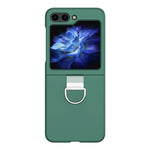 Custodia per telefono pieghevole in silicone Skin Feel con anello, For Samsung Galaxy Z Flip5