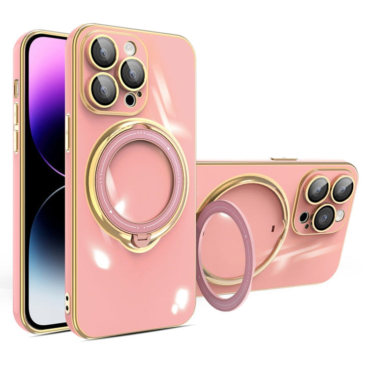 Custodia per telefono con supporto MagSafe galvanico multifunzione, For iPhone 15 Pro Max, For iPhone 15 Pro, For iPhone 15 Plus, For iPhone 15