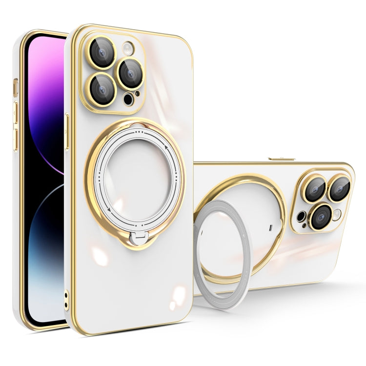 Custodia per telefono con supporto MagSafe galvanico multifunzione, For iPhone 15 Pro Max, For iPhone 15 Pro, For iPhone 15 Plus, For iPhone 15