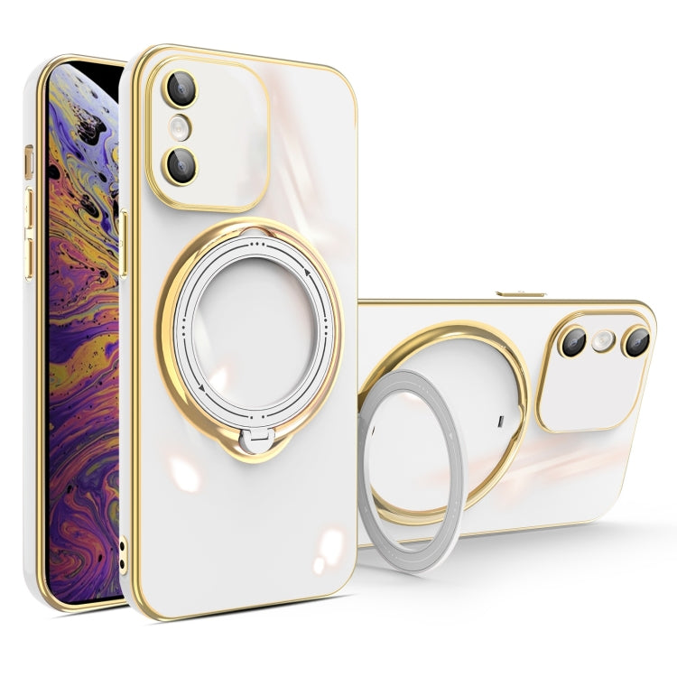 Custodia per telefono con supporto MagSafe galvanico multifunzione, For iPhone 11, For iPhone 11 Pro, For iPhone XS / X, For iPhone XR