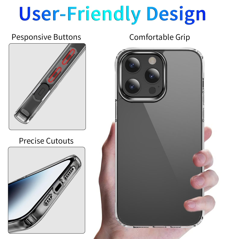 Custodia protettiva per telefono in TPU trasparente antiurto, For iPhone 15 Pro Max, For iPhone 15 Pro, For iPhone 15 Plus, For iPhone 15