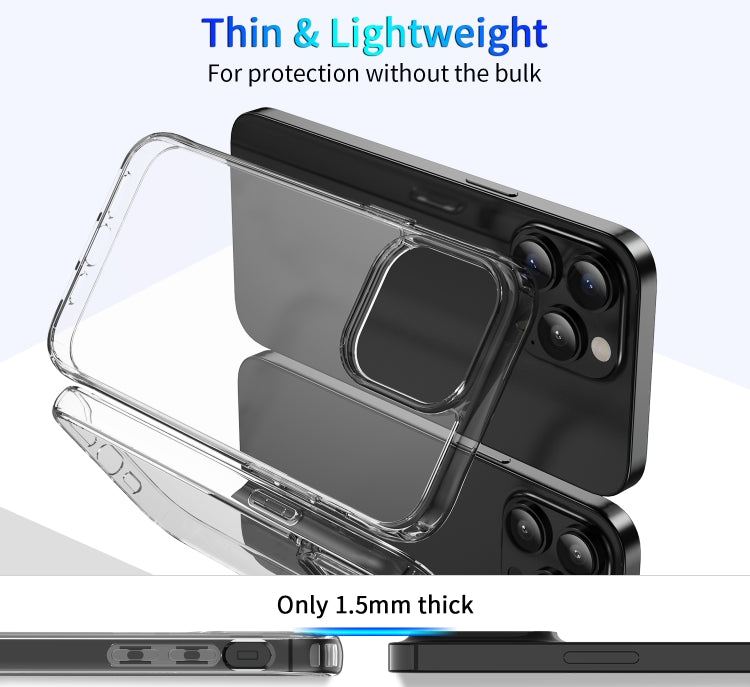 Custodia protettiva per telefono in TPU trasparente antiurto, For iPhone 15 Pro Max, For iPhone 15 Pro, For iPhone 15 Plus, For iPhone 15