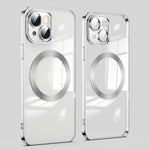 Custodia per telefono galvanizzata MagSafe con protezione dell'obiettivo, For iPhone 15 Pro Max, For iPhone 15 Pro, For iPhone 15 Plus