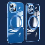 Custodia per telefono galvanizzata MagSafe con protezione dell'obiettivo, For iPhone 15 Pro Max, For iPhone 15 Pro, For iPhone 15 Plus