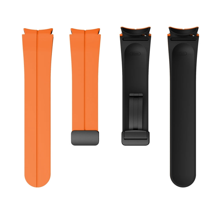 Cinturino in silicone con fibbia pieghevole magnetica a due colori, For Samsung Galaxy Watch 6 / 6 Classic