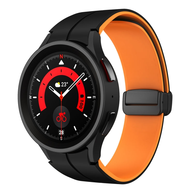 Cinturino in silicone con fibbia pieghevole magnetica a due colori, For Samsung Galaxy Watch 6 / 6 Classic