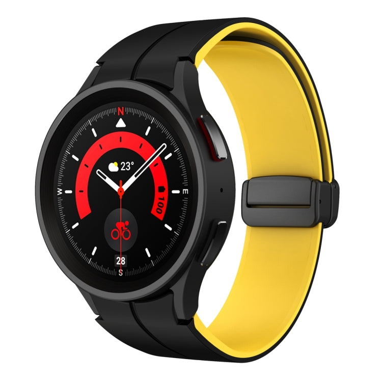 Cinturino in silicone con fibbia pieghevole magnetica a due colori, For Samsung Galaxy Watch 6 / 6 Classic