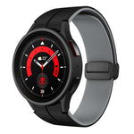 Cinturino in silicone con fibbia pieghevole magnetica a due colori, For Samsung Galaxy Watch 6 / 6 Classic