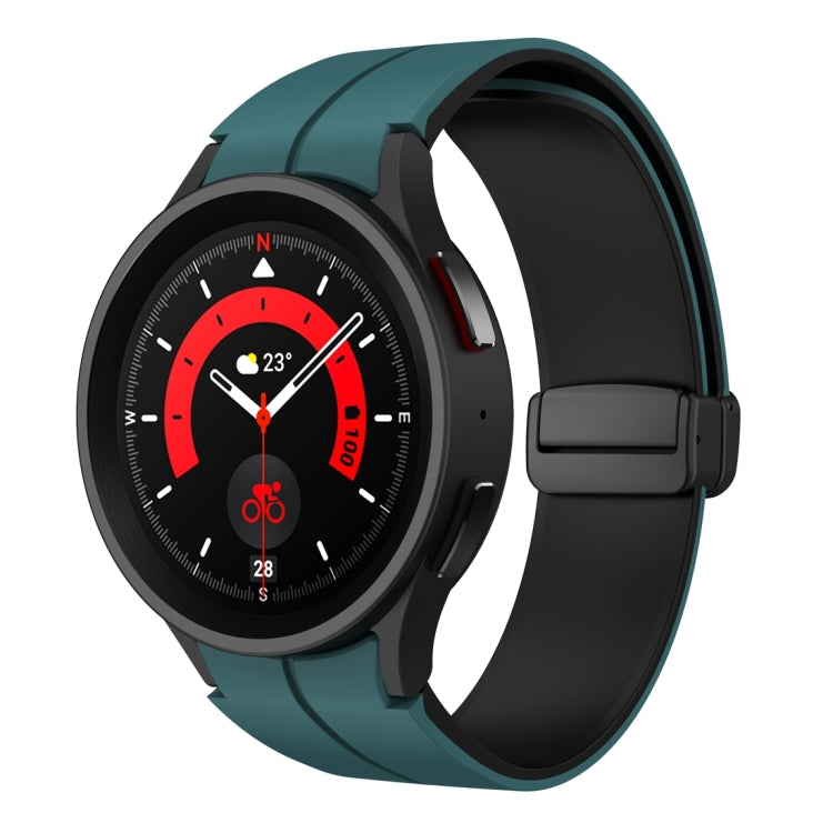 Cinturino in silicone con fibbia pieghevole magnetica a due colori, For Samsung Galaxy Watch 6 / 6 Classic