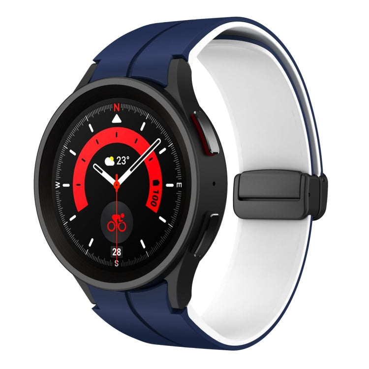 Cinturino in silicone con fibbia pieghevole magnetica a due colori, For Samsung Galaxy Watch 6 / 6 Classic