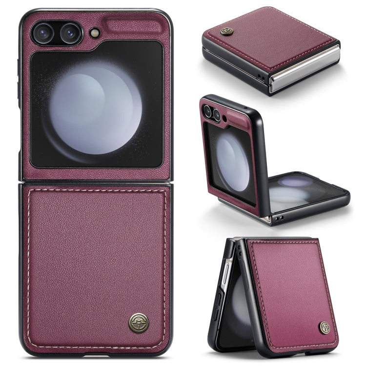 Custodia per telefono in pelle antifurto RFID CaseMe 023 con fibbia a farfalla, For Samsung Galaxy Z Flip6 / Flip7 FE, For Samsung Galaxy Z Fold6 5G, For Samsung Galaxy Z Fold5, For Samsung Galaxy Z Flip5