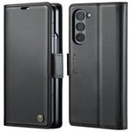 Custodia per telefono in pelle antifurto RFID CaseMe 023 con fibbia a farfalla, For Samsung Galaxy Z Flip6 / Flip7 FE, For Samsung Galaxy Z Fold6 5G, For Samsung Galaxy Z Fold5, For Samsung Galaxy Z Flip5