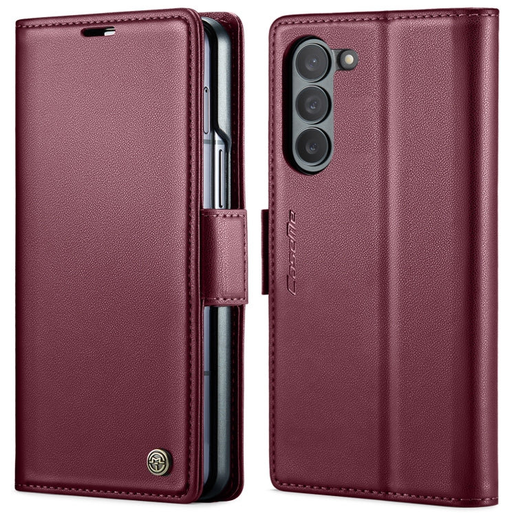 Custodia per telefono in pelle antifurto RFID CaseMe 023 con fibbia a farfalla, For Samsung Galaxy Z Flip6 / Flip7 FE, For Samsung Galaxy Z Fold6 5G, For Samsung Galaxy Z Fold5, For Samsung Galaxy Z Flip5