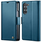 Custodia per telefono in pelle antifurto RFID CaseMe 023 con fibbia a farfalla, For Samsung Galaxy Z Flip6 / Flip7 FE, For Samsung Galaxy Z Fold6 5G, For Samsung Galaxy Z Fold5, For Samsung Galaxy Z Flip5
