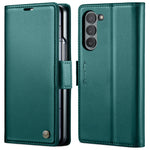 Custodia per telefono in pelle antifurto RFID CaseMe 023 con fibbia a farfalla, For Samsung Galaxy Z Flip6 / Flip7 FE, For Samsung Galaxy Z Fold6 5G, For Samsung Galaxy Z Fold5, For Samsung Galaxy Z Flip5