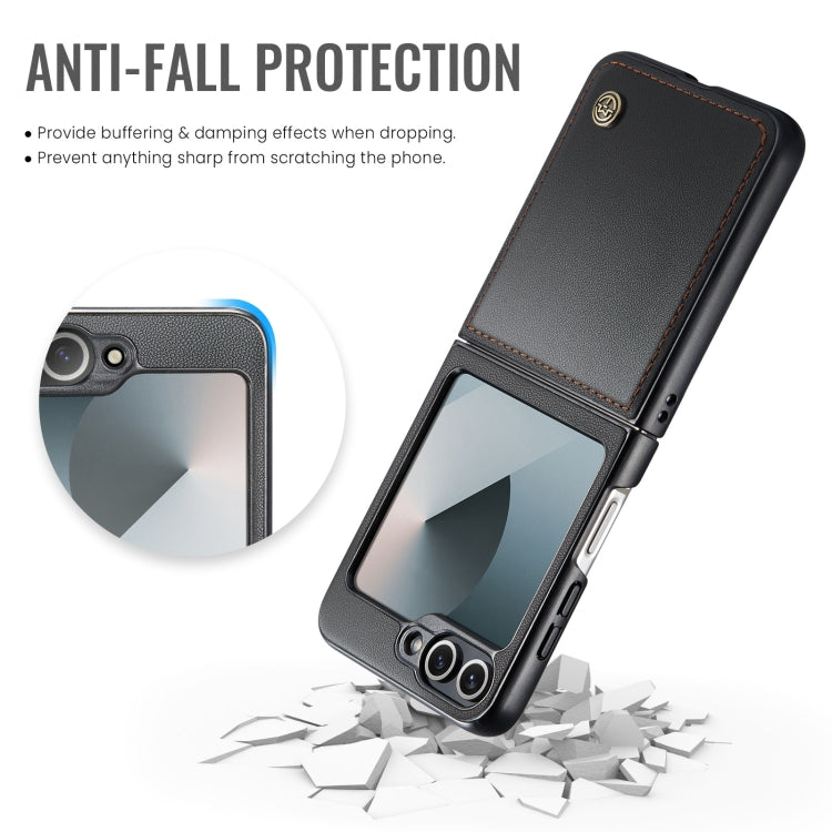 Custodia per telefono in pelle antifurto RFID CaseMe 023 con fibbia a farfalla, For Samsung Galaxy Z Flip6 / Flip7 FE, For Samsung Galaxy Z Fold6 5G, For Samsung Galaxy Z Fold5, For Samsung Galaxy Z Flip5
