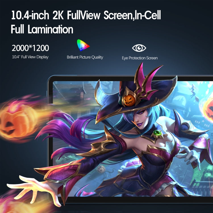 Tablet VASOUN M50 4G LTE, 10,4 pollici, CPU Octa Core Android 11 UNISOC T618, versione globale con Google Play, spina USA, M50, M50 16GB+256GB