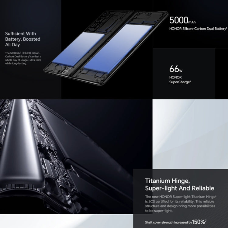 Honor Magic V2 5G, 7,92 pollici + 6,43 pollici MagicOS 7.2 Snapdragon 8 Gen2 Octa Core fino a 3,36 GHz, rete: 5G, OTG, non supporta Google Play, 16GB+256GB, 16GB+512GB