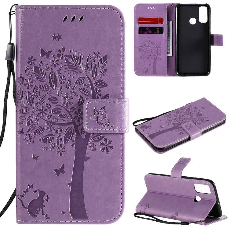 Custodia portafoglio in pelle per Huawei P Smart 2020