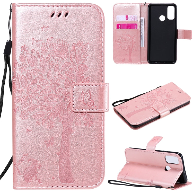 Custodia portafoglio in pelle per Huawei P Smart 2020