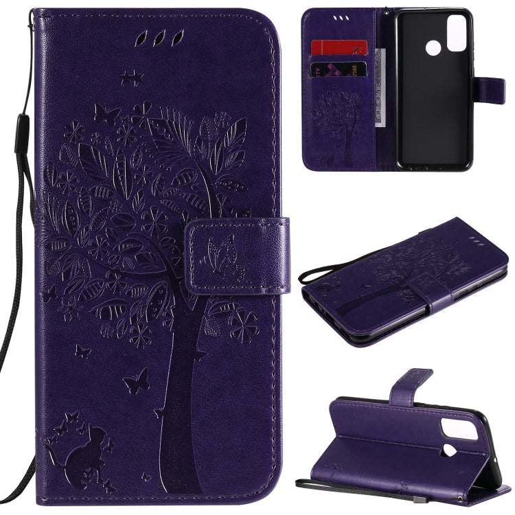 Custodia portafoglio in pelle per Huawei P Smart 2020