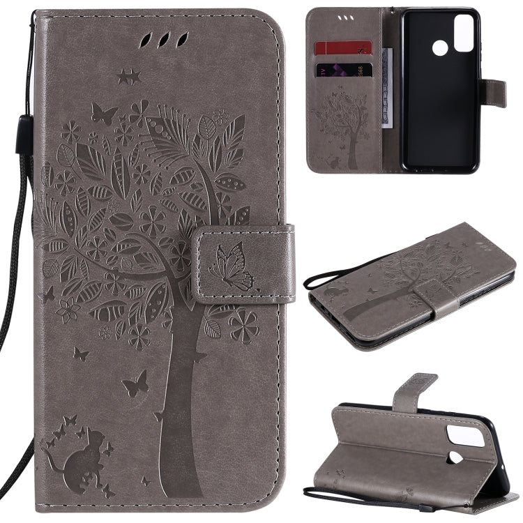 Custodia portafoglio in pelle per Huawei P Smart 2020