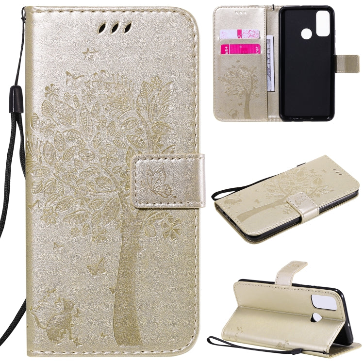 Custodia portafoglio in pelle per Huawei P Smart 2020