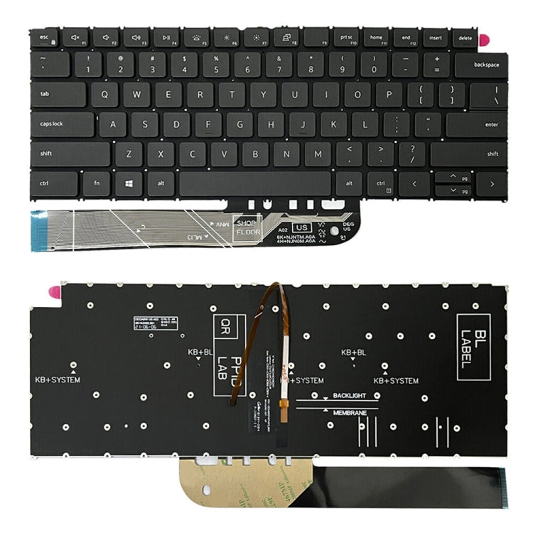 Tastiera per laptop retroilluminata versione USA, For Dell Inspiron 15-3511 3515 5510 7510 16-7610, For Dell Vostro 5310 5320 5410 Latitude 3320 3420, For Dell Latitude 5520 5521 Precision 3560 3561, For Dell Latitude 7300 5300 5200