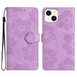 Custodia per cellulare in pelle con motivo floreale in rilievo, For iPhone 16, For iPhone 15 Pro Max, For iPhone 15 Pro, For iPhone 15 Plus