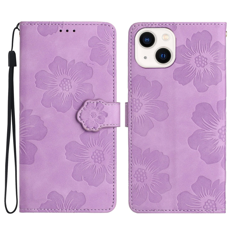 Custodia per cellulare in pelle con motivo floreale in rilievo, For iPhone 16, For iPhone 15 Pro Max, For iPhone 15 Pro, For iPhone 15 Plus