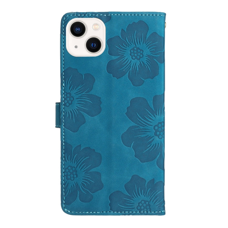 Custodia per cellulare in pelle con motivo floreale in rilievo, For iPhone 15, For iPhone 14 Plus, For iPhone 14, For iPhone 14 Pro